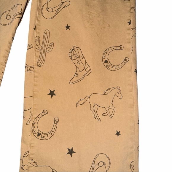 Easel Western Print Wide Leg Pants Size Small - Picture 2 of 7